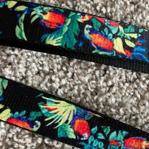 NWT Levy's Ukulele strap Parrots Birds Tropical Floral Island Impressions